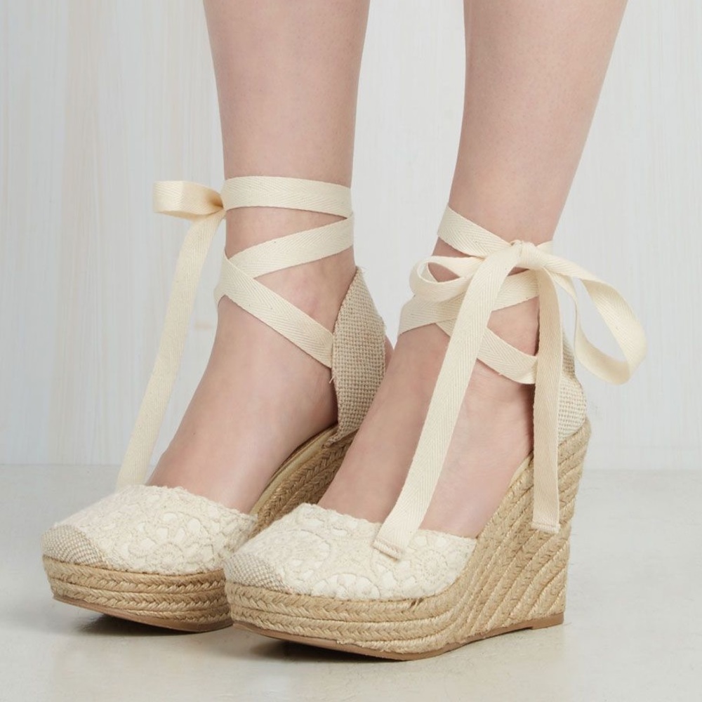 Miss Mary Macrame Wedge